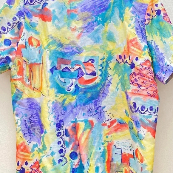VINTAGE - Funky Oversized Button Down Shirt - Picture 6 of 7